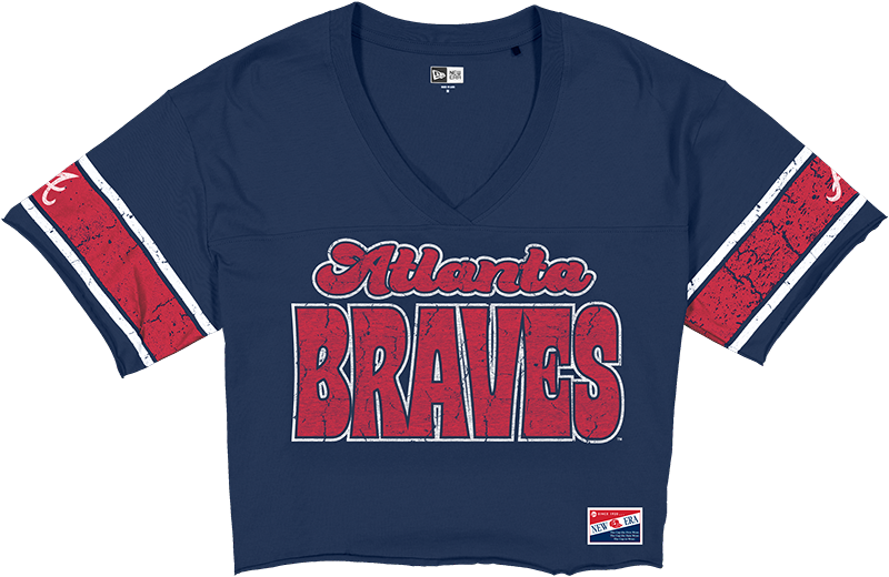 Atlanta Braves Throwback Women's Cropped T-Shirt