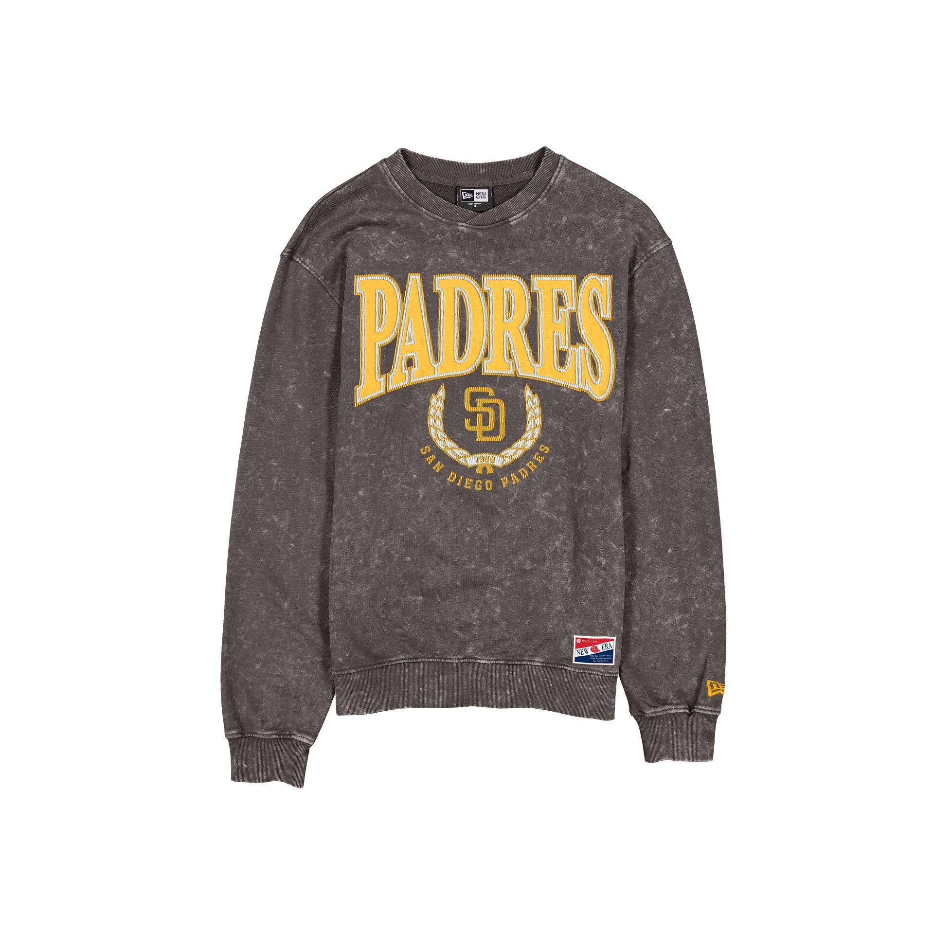San Diego Padres Throwback Mineral Wash Crewneck