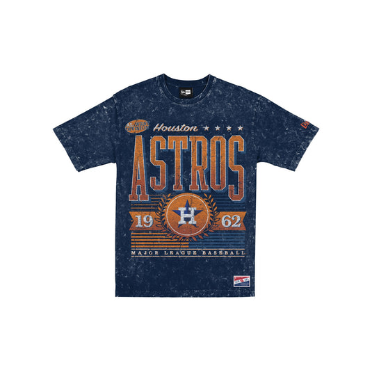 Houston Astros Throwback Vintage Wash T-Shirt - New Era Cap