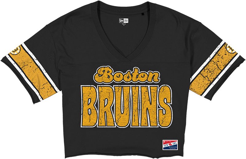 Boston Bruins Throwback Women's Cropped T-Shirt