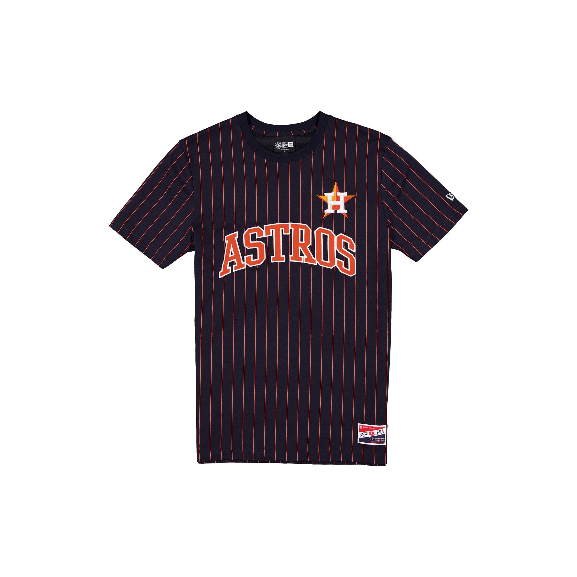 Houston Astros Throwback Applique Pinstripe T-Shirt