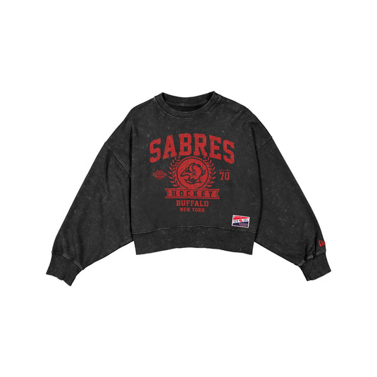 Buffalo Sabres Throwback Women's Boxy Crewneck - New Era Cap