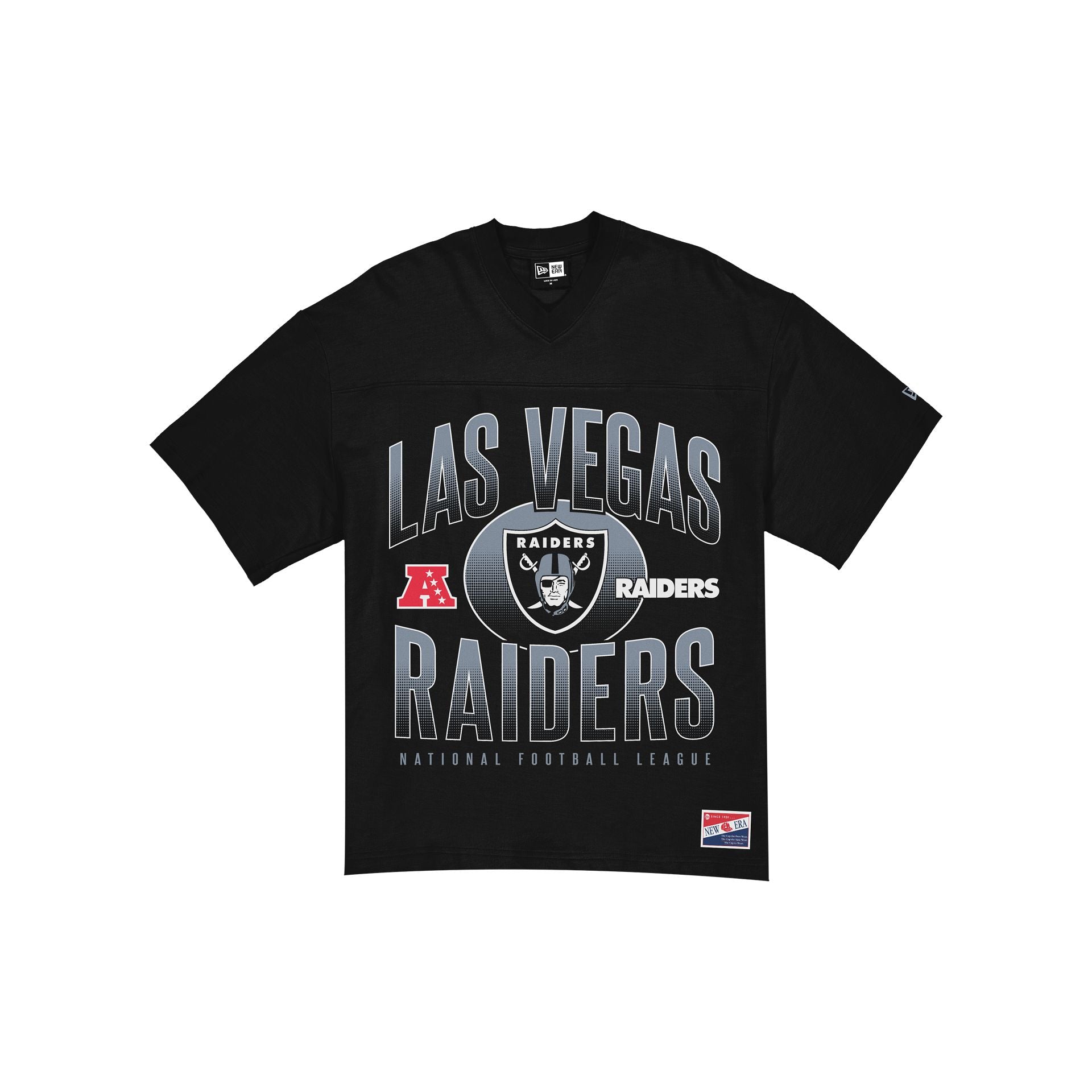 Las Vegas Raiders Throwback Black Boxy T-Shirt – New Era Cap