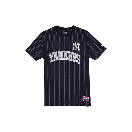 New York Yankees Throwback Applique Pinstripe T-Shirt - New Era Cap