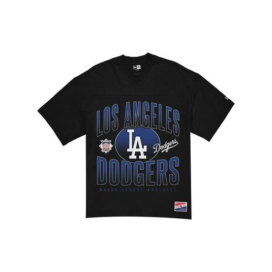 Los Angeles Dodgers Throwback Black Boxy T-Shirt - New Era Cap