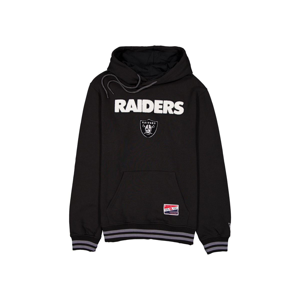 Las Vegas Raiders Throwback Felt Logo Hoodie