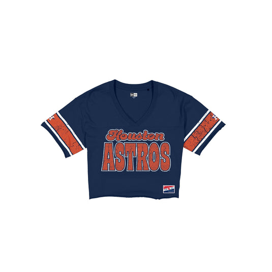 Houston Astros Throwback Women's Cropped T-Shirt - New Era Cap