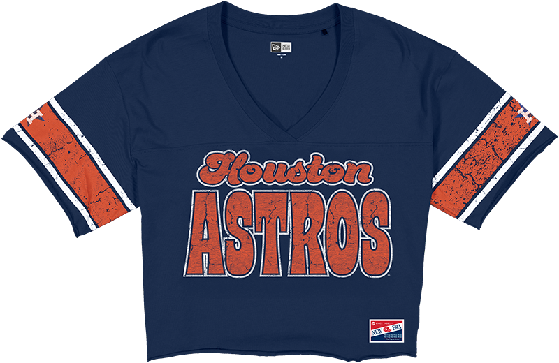 Houston Astros Throwback Women's Cropped T-Shirt