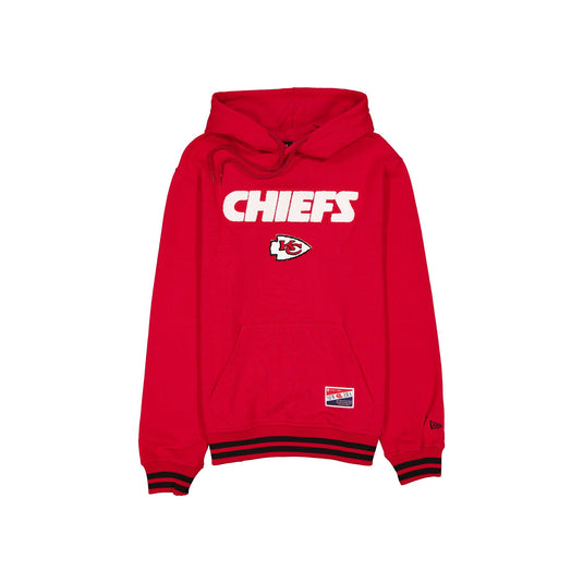 Kansas City Chiefs Throwback Felt Logo Hoodie - New Era Cap
