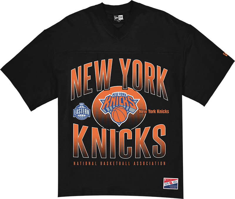 New York Knicks Throwback Black Boxy T-Shirt