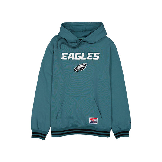 Philadelphia Eagles Throwback Felt Logo Hoodie - New Era Cap