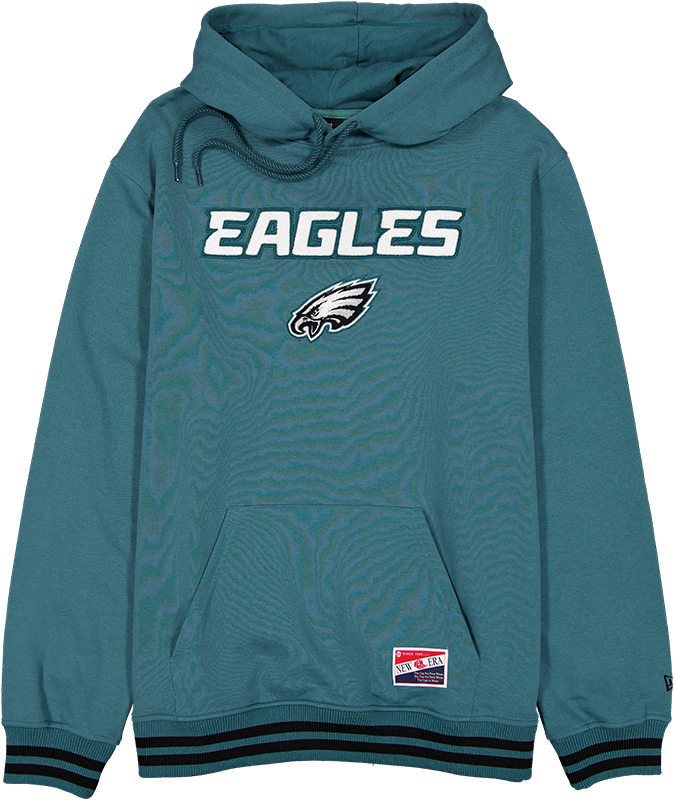 Philadelphia Eagles Throwback Felt Logo Hoodie