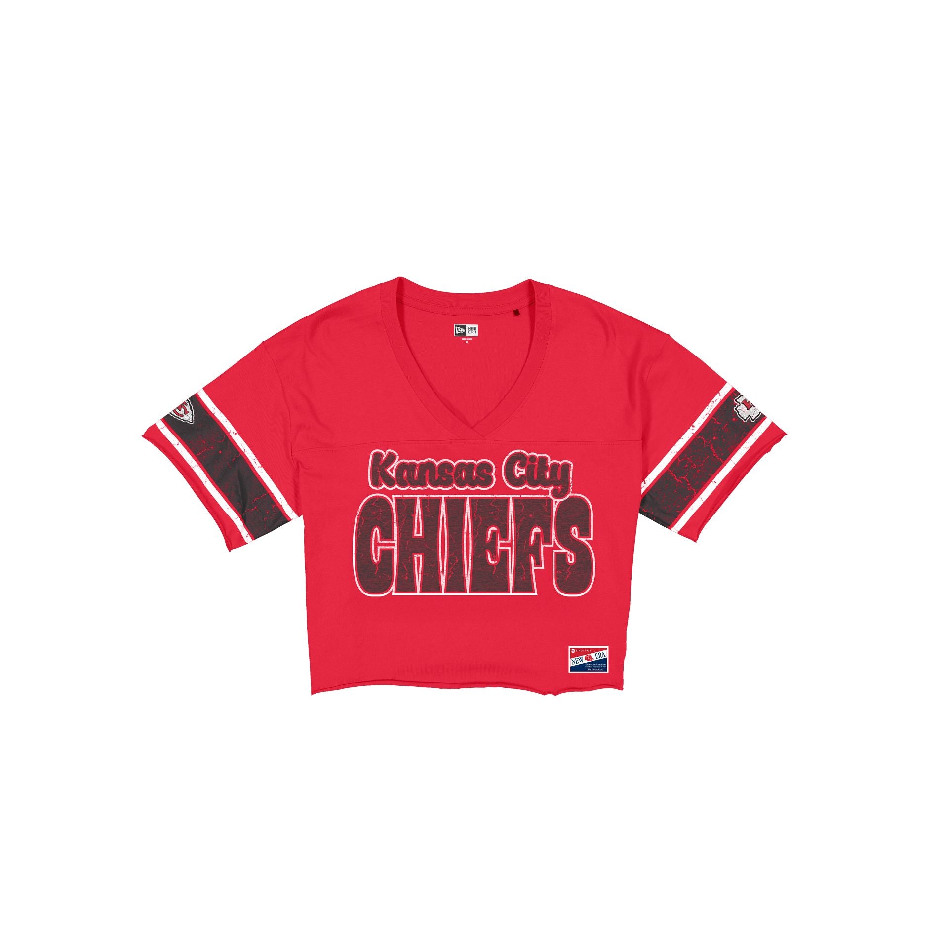 Kansas City Chiefs Throwback Women's Cropped T-Shirt