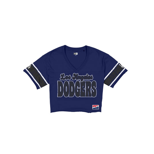Los Angeles Dodgers Throwback Women's Cropped T-Shirt - New Era Cap
