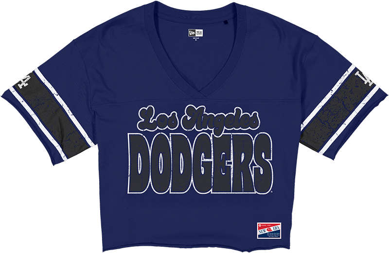 Los Angeles Dodgers Throwback Women's Cropped T-Shirt