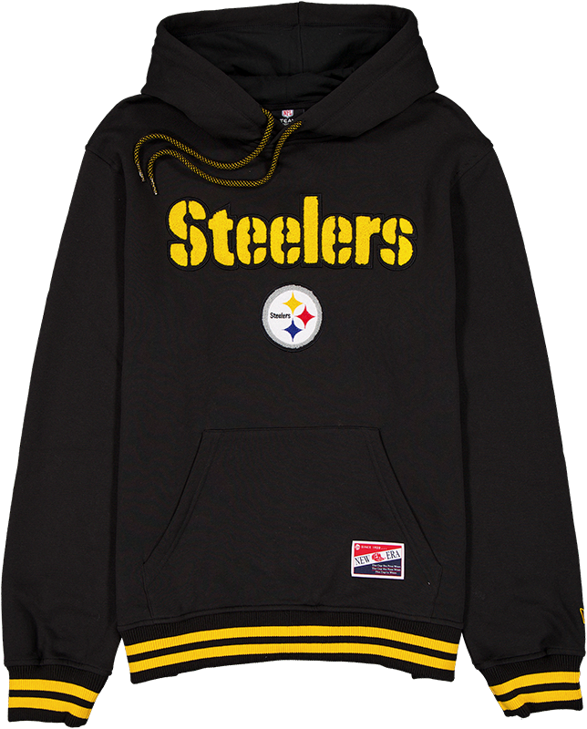 Pittsburgh Steelers Throwback Felt Logo Hoodie