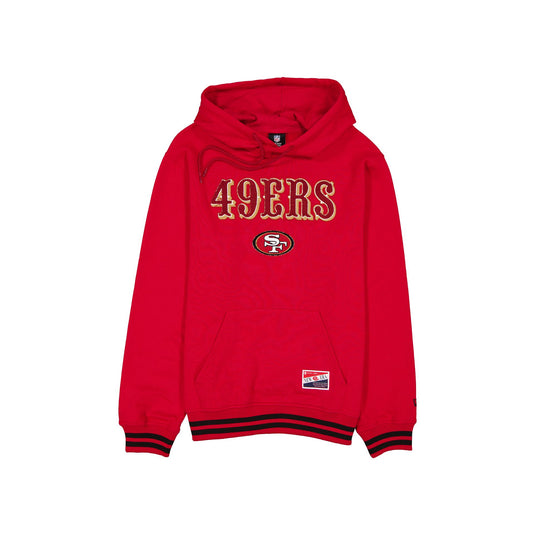 San Francisco 49ers Throwback Felt Logo Hoodie - New Era Cap