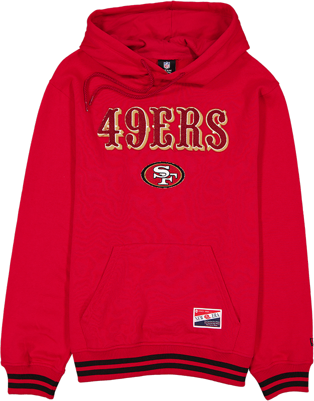 San Francisco 49ers Throwback Felt Logo Hoodie