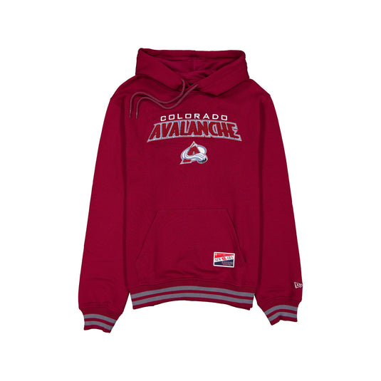 Colorado Avalanche Throwback Felt Logo Hoodie - New Era Cap