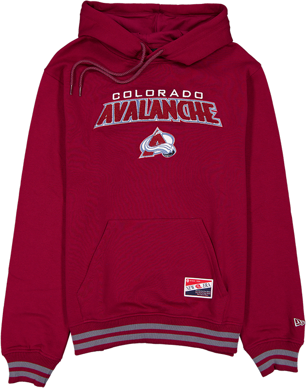 Colorado Avalanche Throwback Felt Logo Hoodie