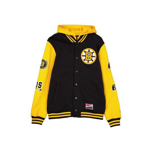 Boston Bruins Throwback Patch Jacket - New Era Cap