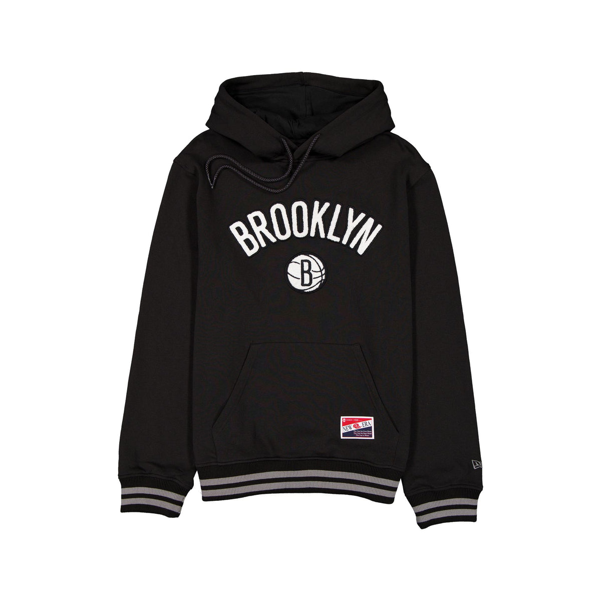 Brooklyn Nets Throwback Felt Logo Hoodie