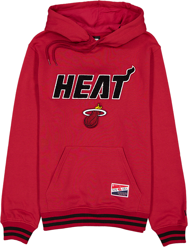 Miami Heat Throwback Felt Logo Hoodie