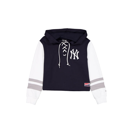 New York Yankees Throwback Tie Women's Hoodie - New Era Cap