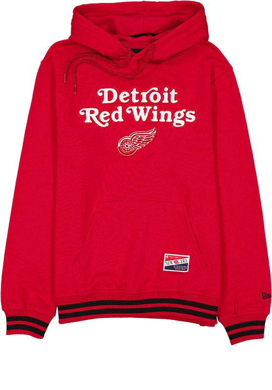 Detroit Red Wings Throwback Felt Logo Hoodie