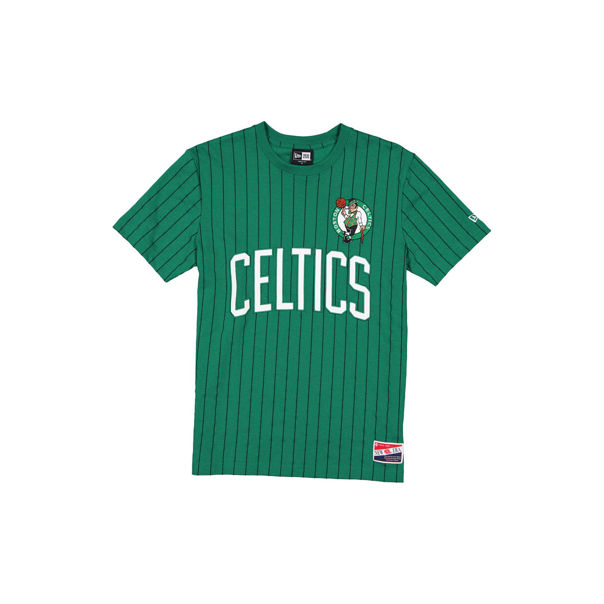 Boston Celtics Throwback Applique Pinstripe T-Shirt