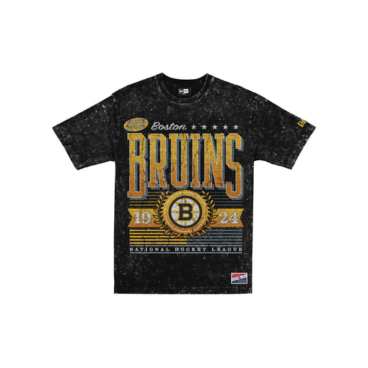 Boston Bruins Throwback Vintage Wash T-Shirt - New Era Cap