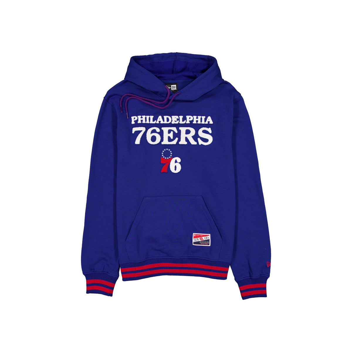 Philadelphia 76ers Throwback Felt Logo Hoodie