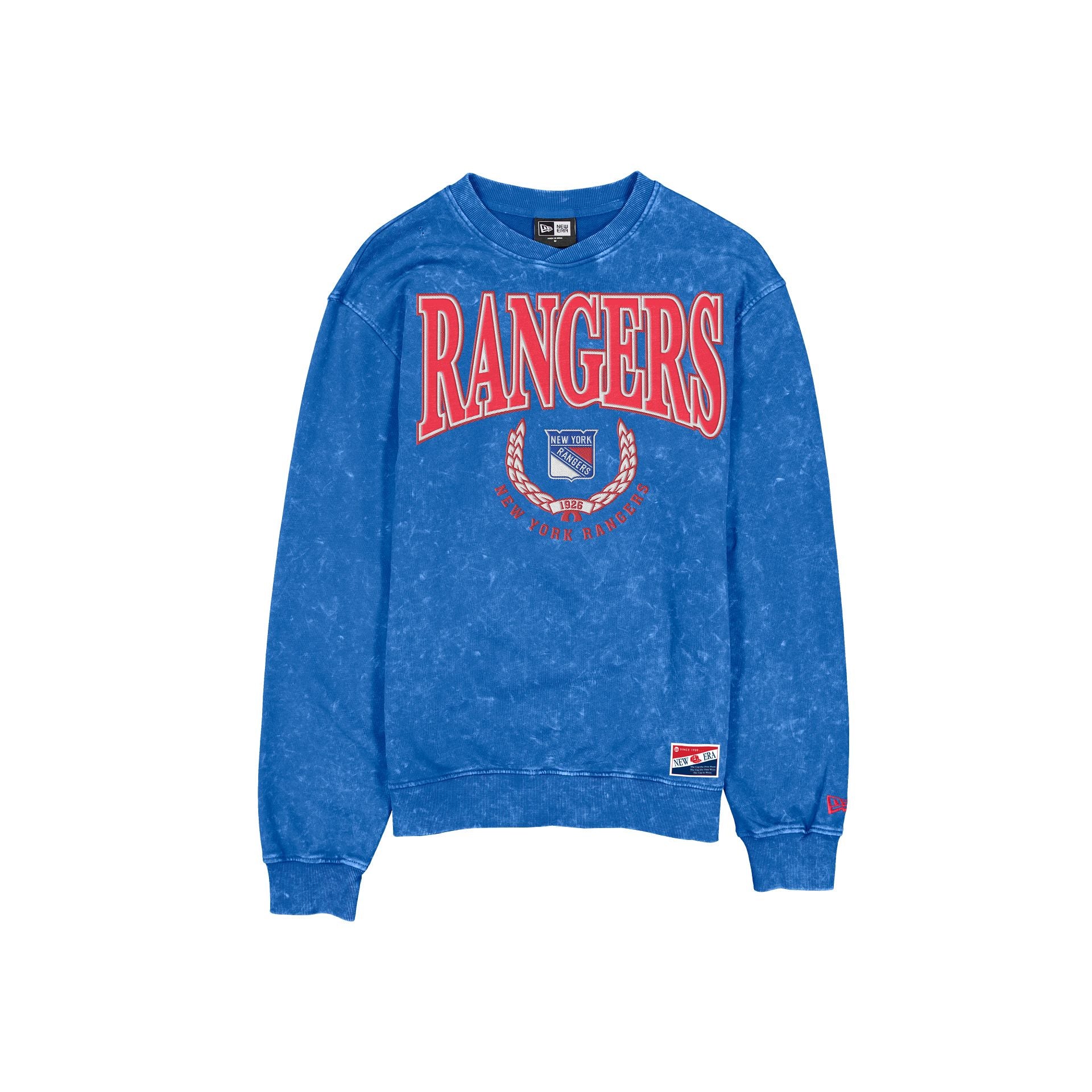 New York Rangers Throwback Mineral Wash Crewneck