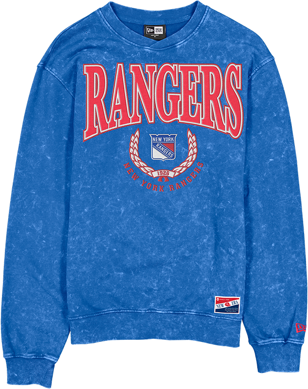New York Rangers Throwback Mineral Wash Crewneck