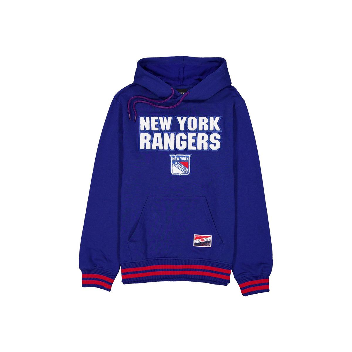 New York Rangers Throwback Felt Logo Hoodie