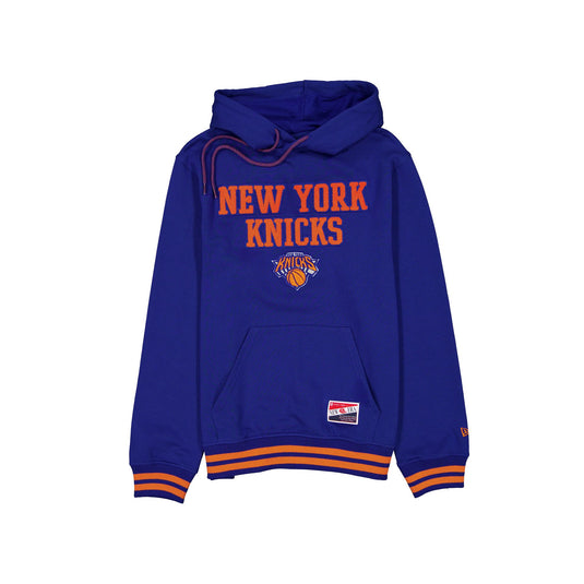 New York Knicks Throwback Felt Logo Hoodie - New Era Cap