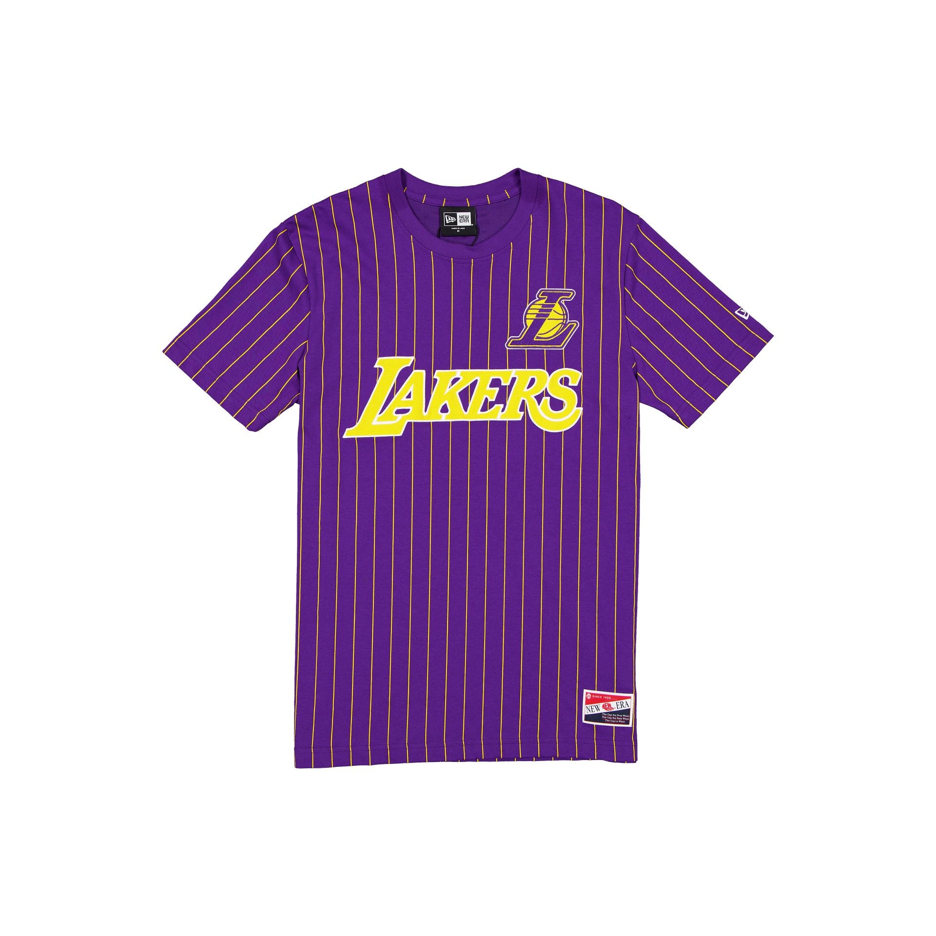 Los Angeles Lakers Throwback Applique Pinstripe T-Shirt
