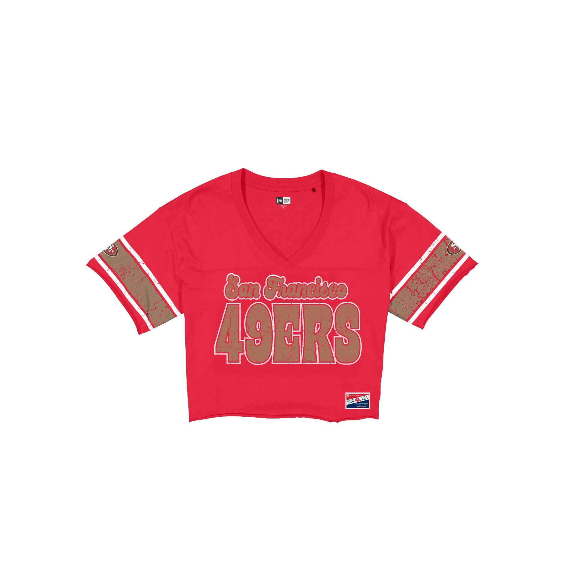 San Francisco 49ers Throwback Women's Cropped T-Shirt