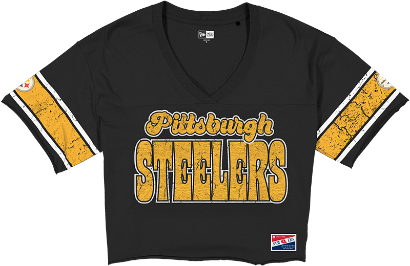 Pittsburgh Steelers Throwback Women's Cropped T-Shirt