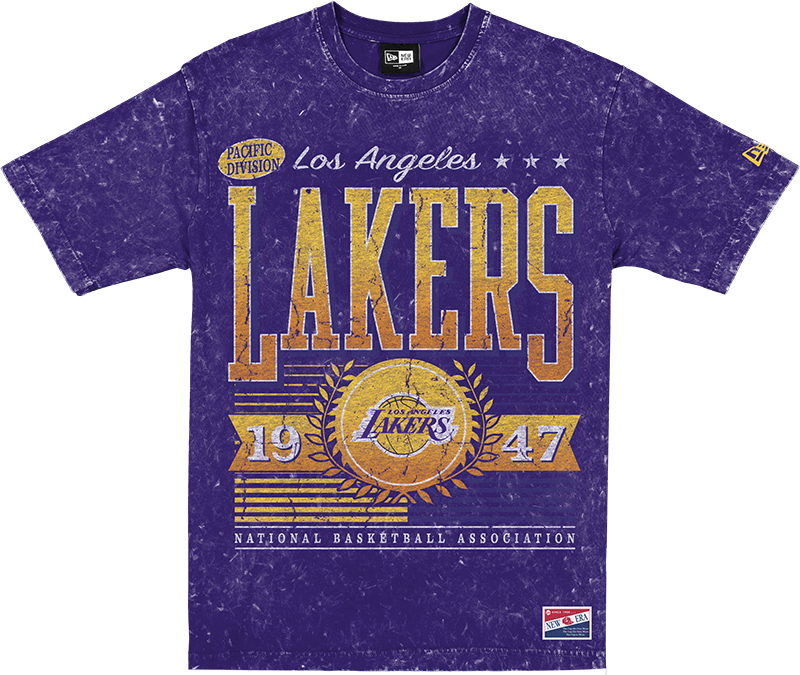 Los Angeles Lakers Throwback Vintage Wash T-Shirt
