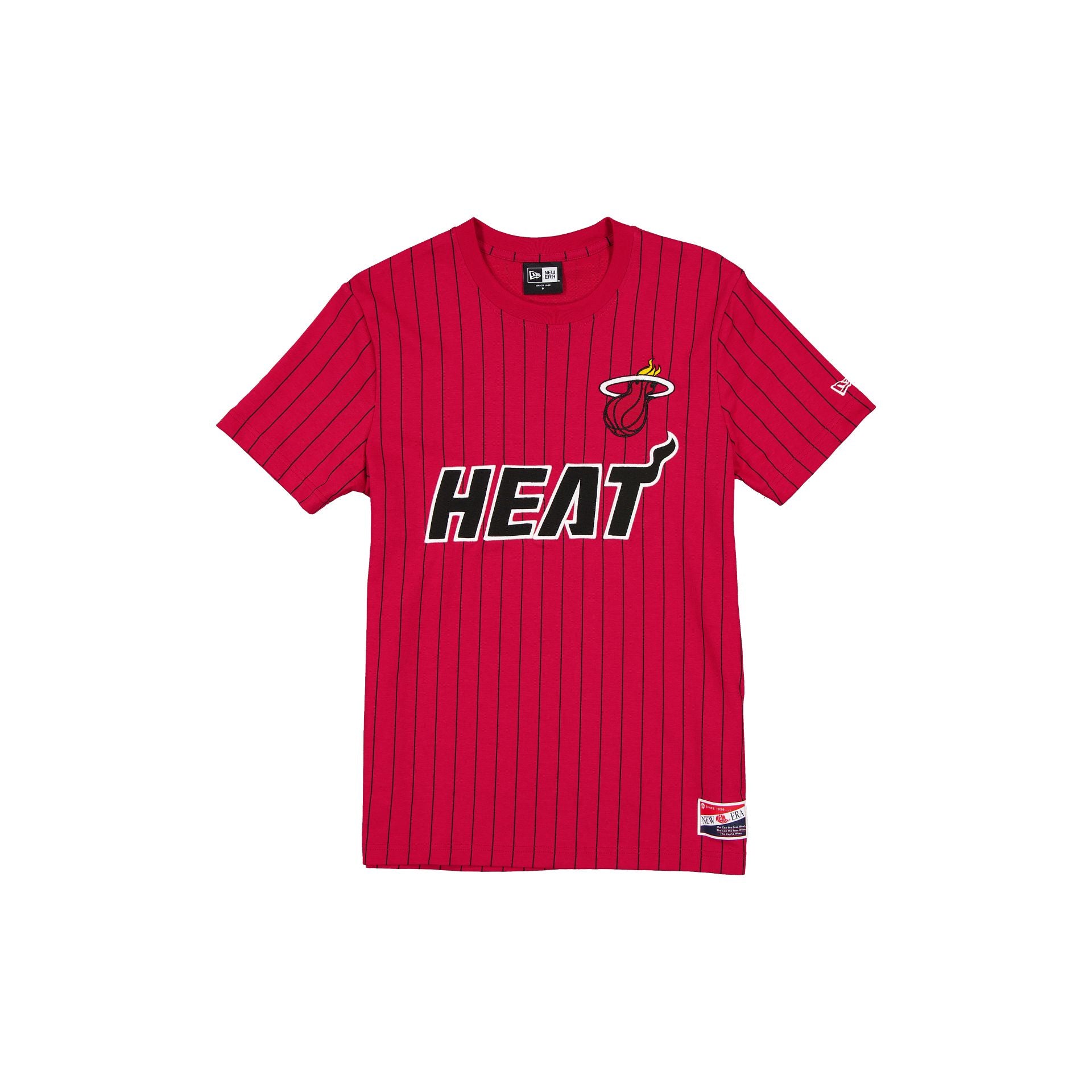 Miami Heat Throwback Applique Pinstripe T-Shirt