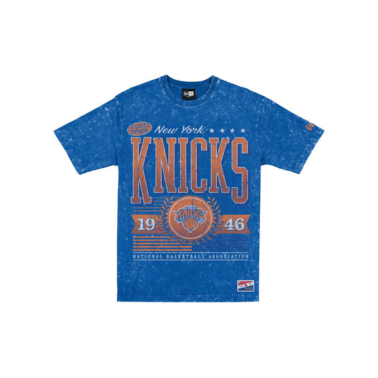 New York Knicks Throwback Vintage Wash T-Shirt - New Era Cap