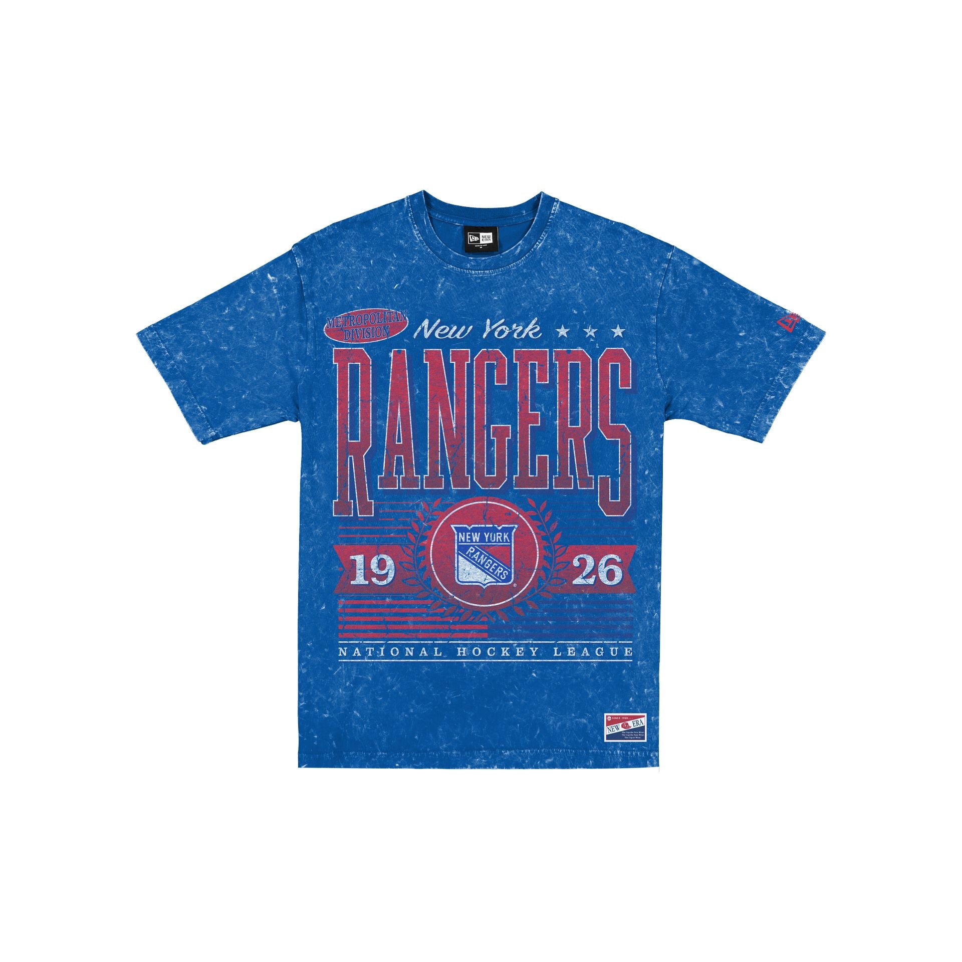 New York Rangers Throwback Vintage Wash T-Shirt