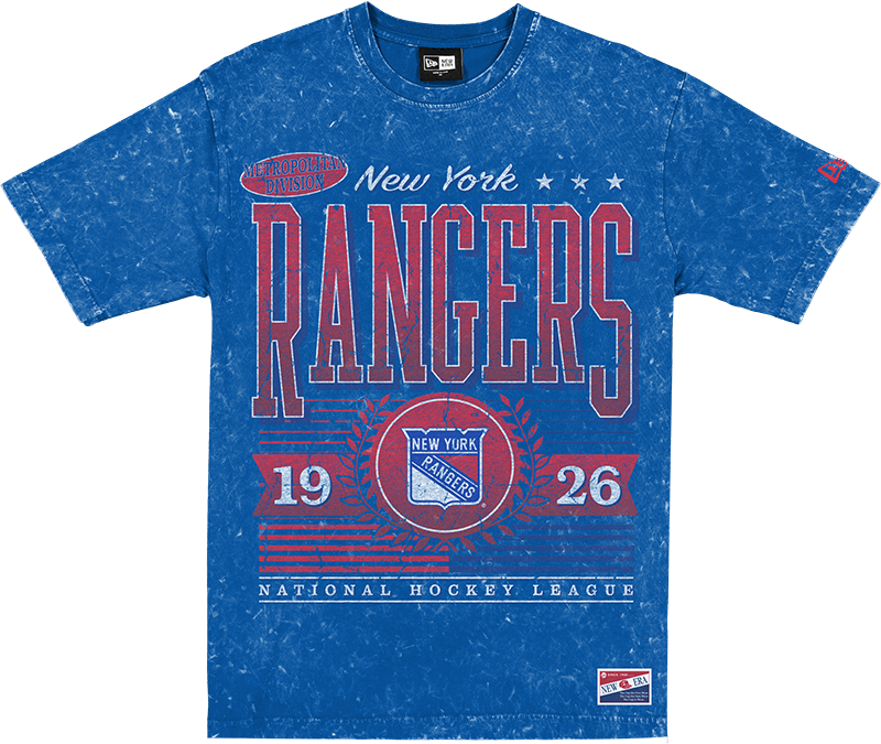 New York Rangers Throwback Vintage Wash T-Shirt