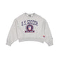U.S. Soccer Women's National Team Women's Heather Gray Cropped Crewneck