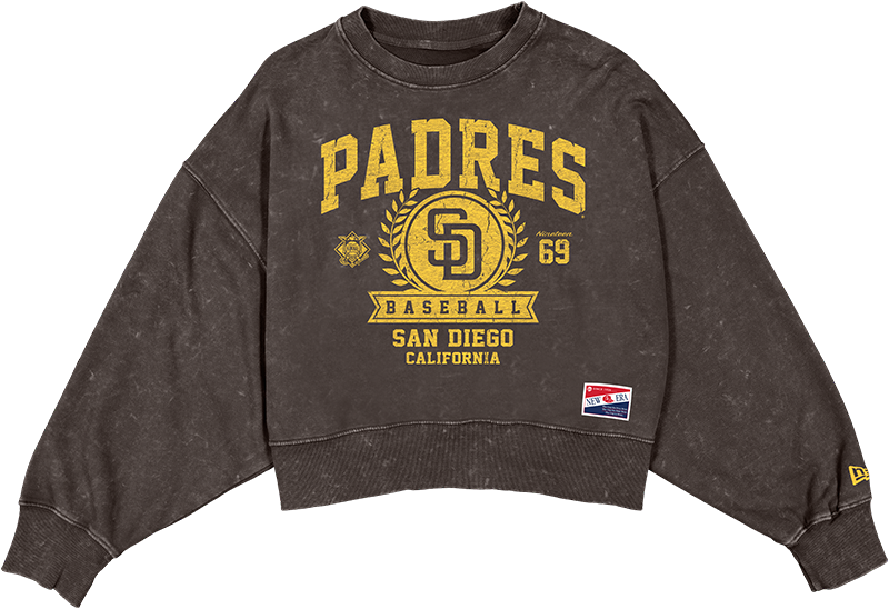 San Diego Padres Throwback Women's Boxy Crewneck