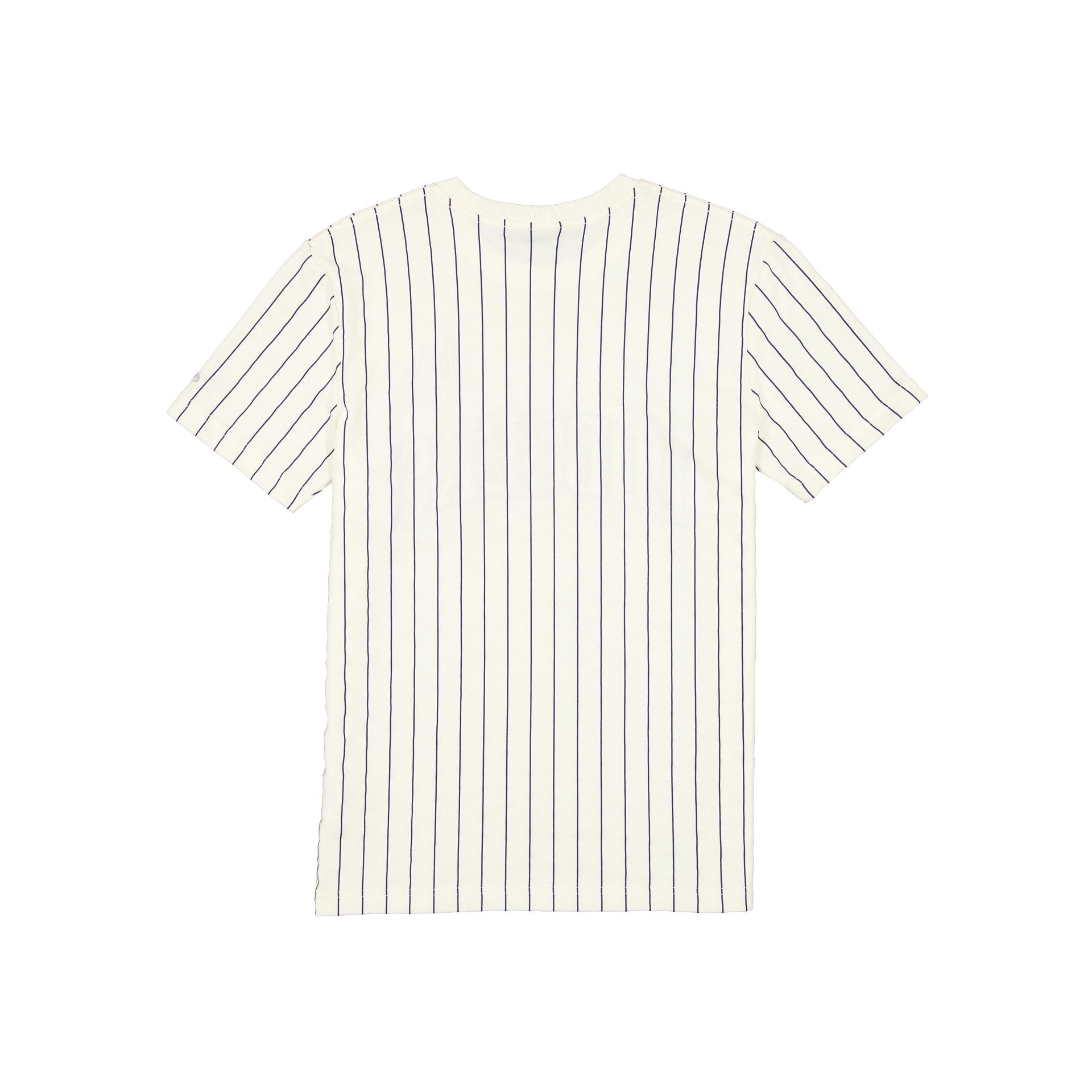 New York Yankees Throwback Applique Pinstripe Chrome White T-Shirt