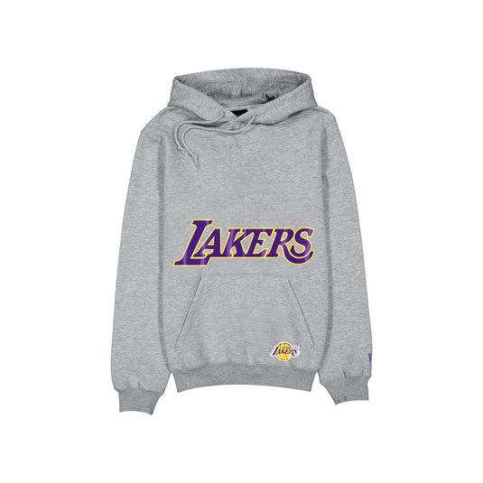 Los Angeles Lakers Game Day Heather Gray Hoodie - New Era Cap