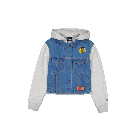 Chicago Blackhawks Game Day Women's Denim Jacket - New Era Cap