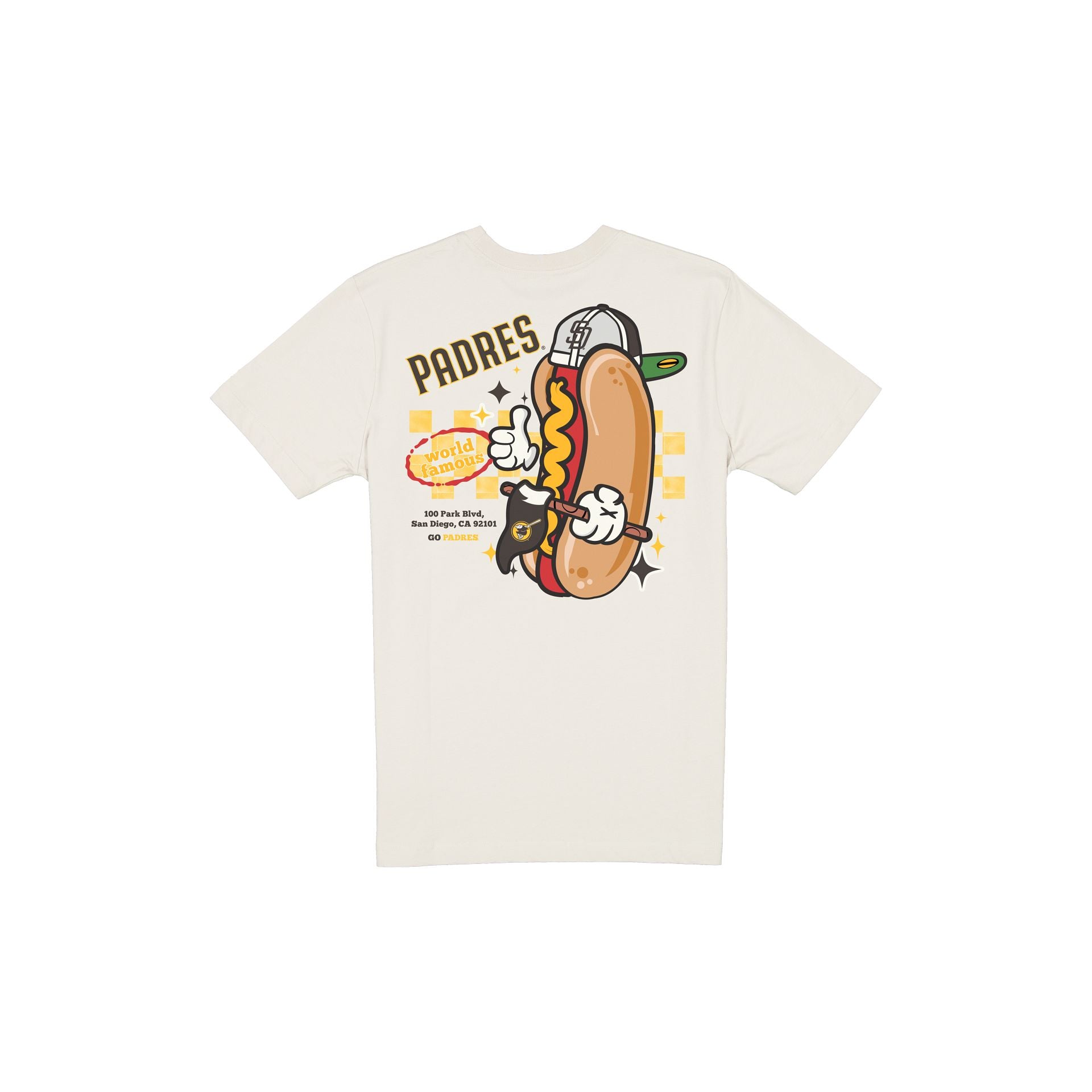 San Diego Padres Game Day Ballpark Hot Dog T-Shirt – New Era Cap
